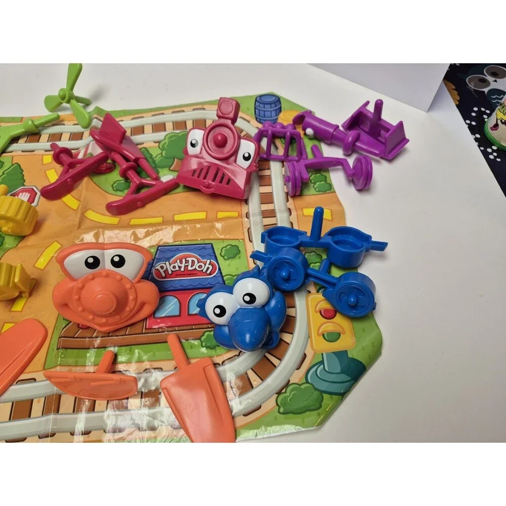 PLAY-DOH 1st Creations Cars Trains Planes 22 pieces, used no case